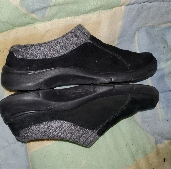 Dansko Black and Gray Slip-On Shoes - Picture 2 of 4